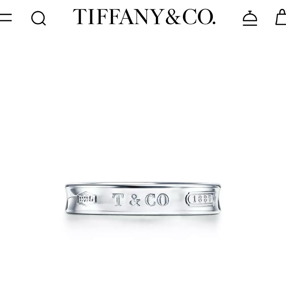 Tiffany & Co. Sterling silver ladies ring size 7 1/2